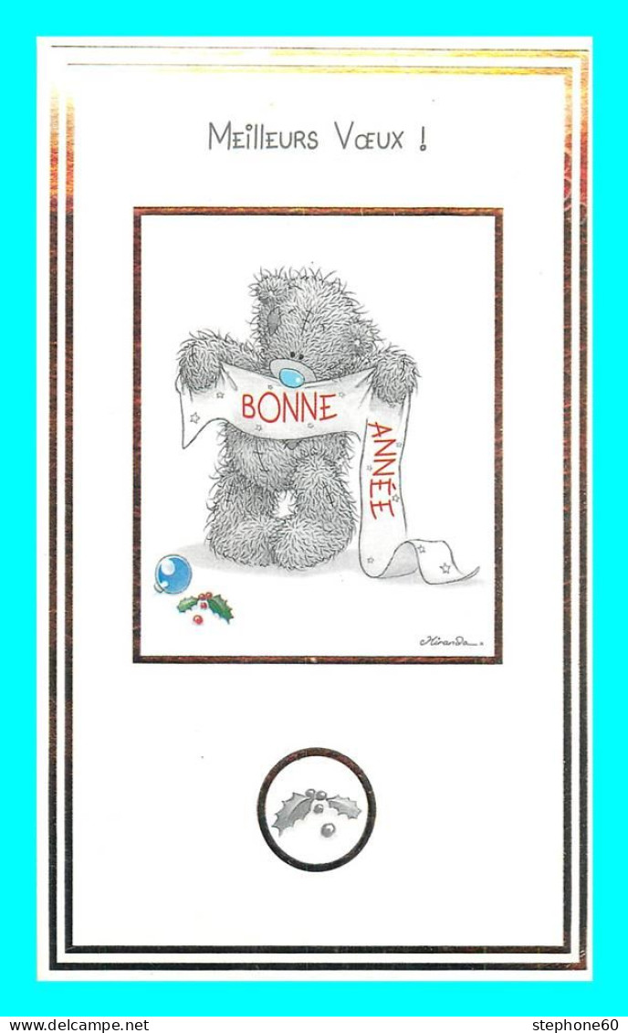 A849 / 495 BONNE ANNEE Ourson Miranda Illustrateur - Mignonette - Nouvel An
