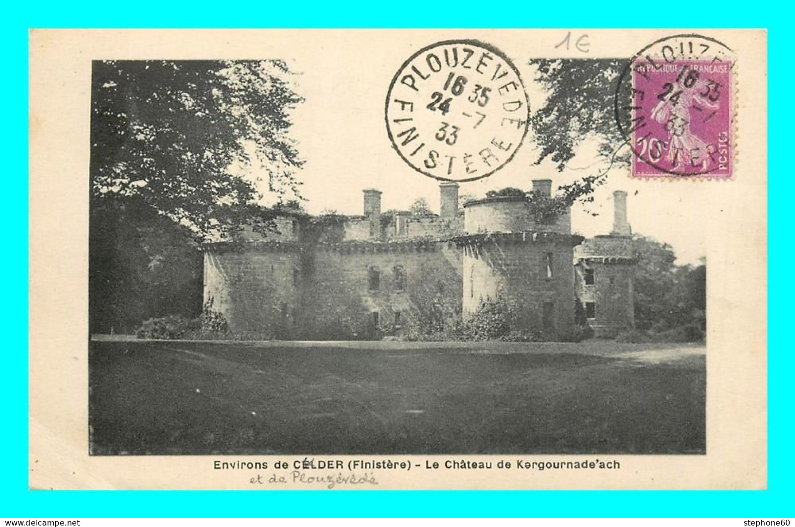 A846 / 121 29 - Env De CELDER Chateau De Kergournade'ach - Other & Unclassified