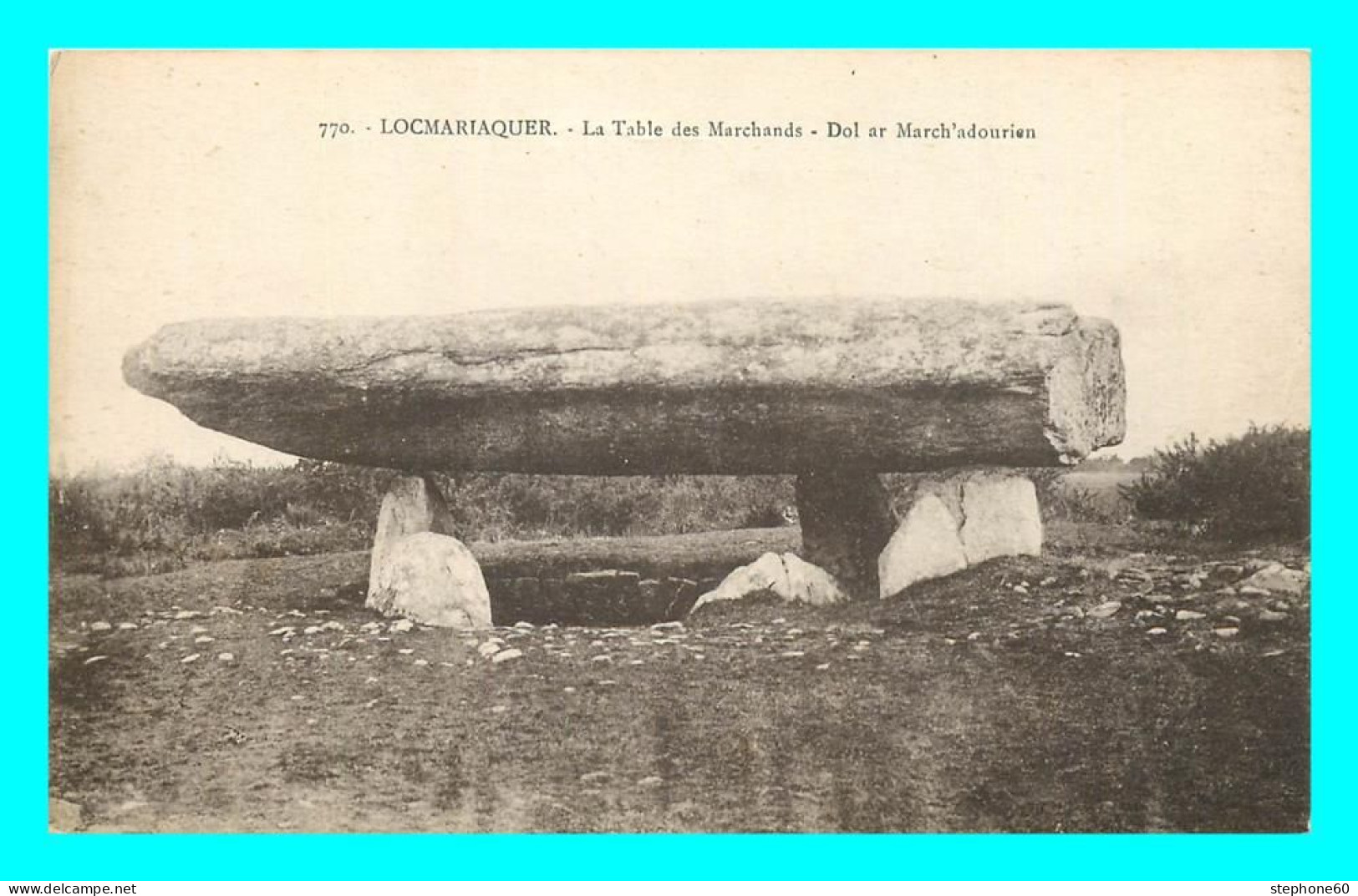 A846 / 097 56 - LOCMARIAQUER Table Des Marchands - Locmariaquer