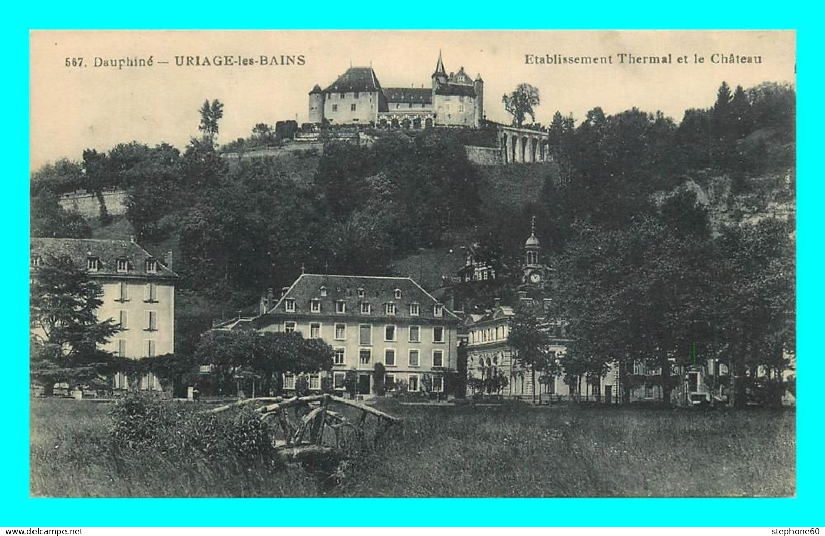 A847 / 219 38 - URIAGE Les BAINS Etablissement Thermal Et Chateau - Uriage