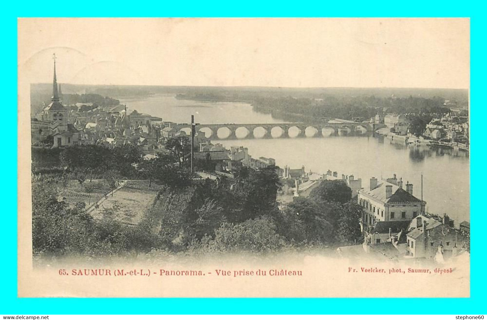 A847 / 101 49 - SAUMUR Panorama Vue Prise Du Chateau - Saumur