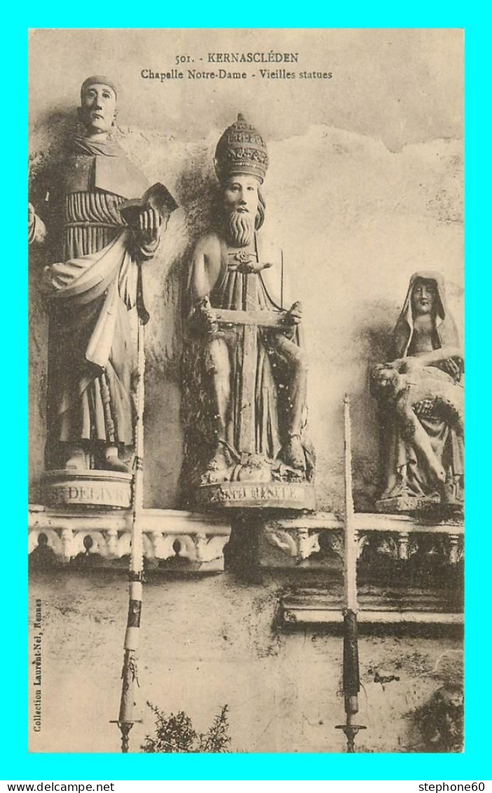 A841 / 639 56 - KERNASCLEDEN Chapelle Notre Dame Vieilles Statues - Sonstige & Ohne Zuordnung