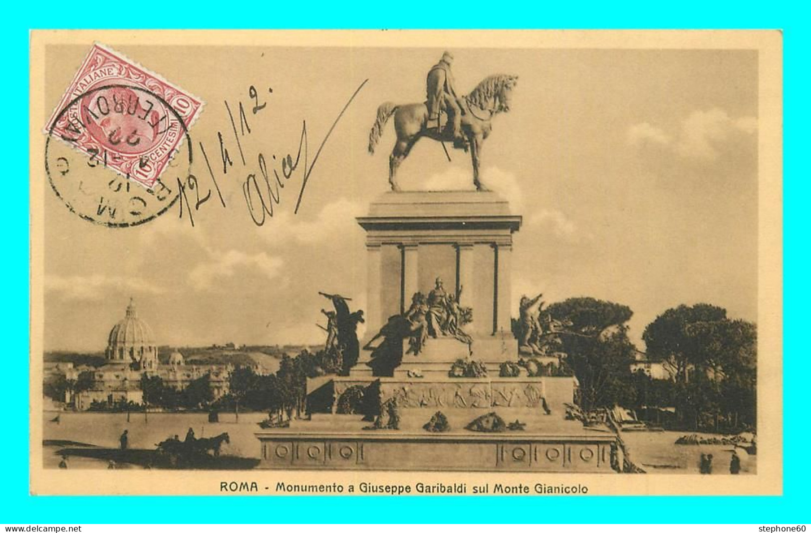 A842 / 167 ROME Monumento A Giuseppe Garibaldi - Andere & Zonder Classificatie