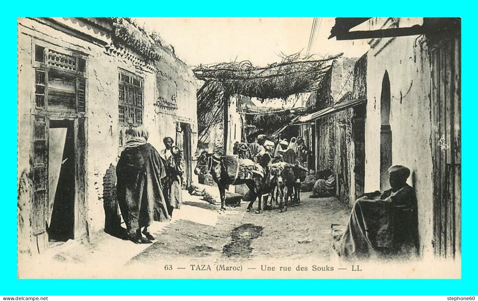 A842 / 393 Maroc TAZA Une Rue Des Souks - Autres & Non Classés