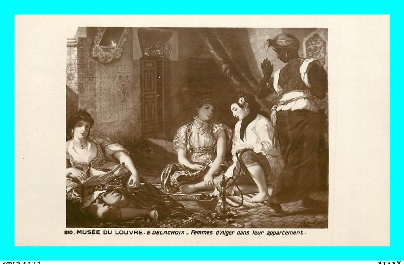 A839 / 331 Tableau Musée Du Louvre DELACROIX Femmes D'Alger - Peintures & Tableaux