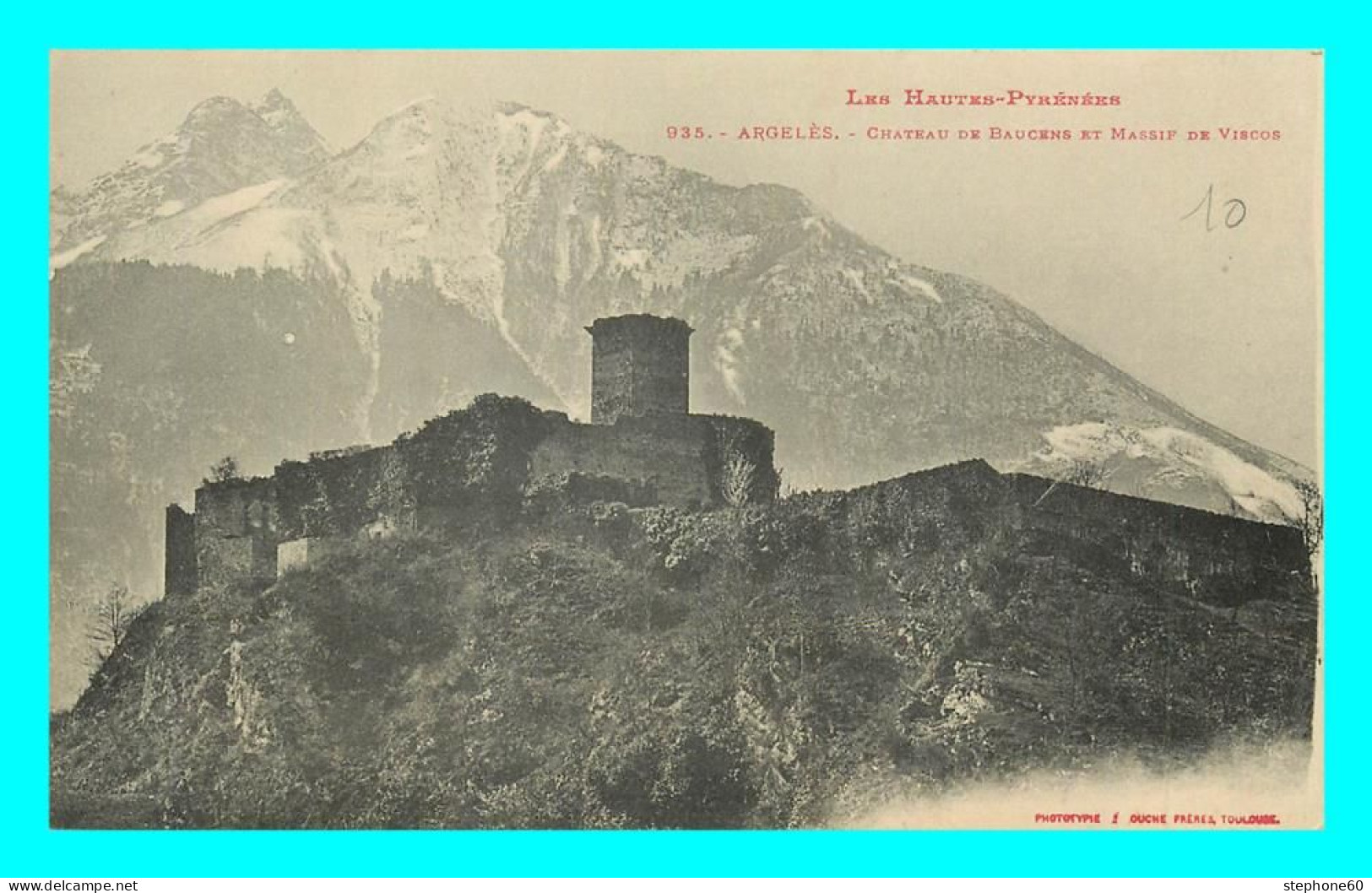 A839 / 291 65 - ARGELES GAZOST Chateau De Baucens Et Massif De Viscos - Argeles Gazost