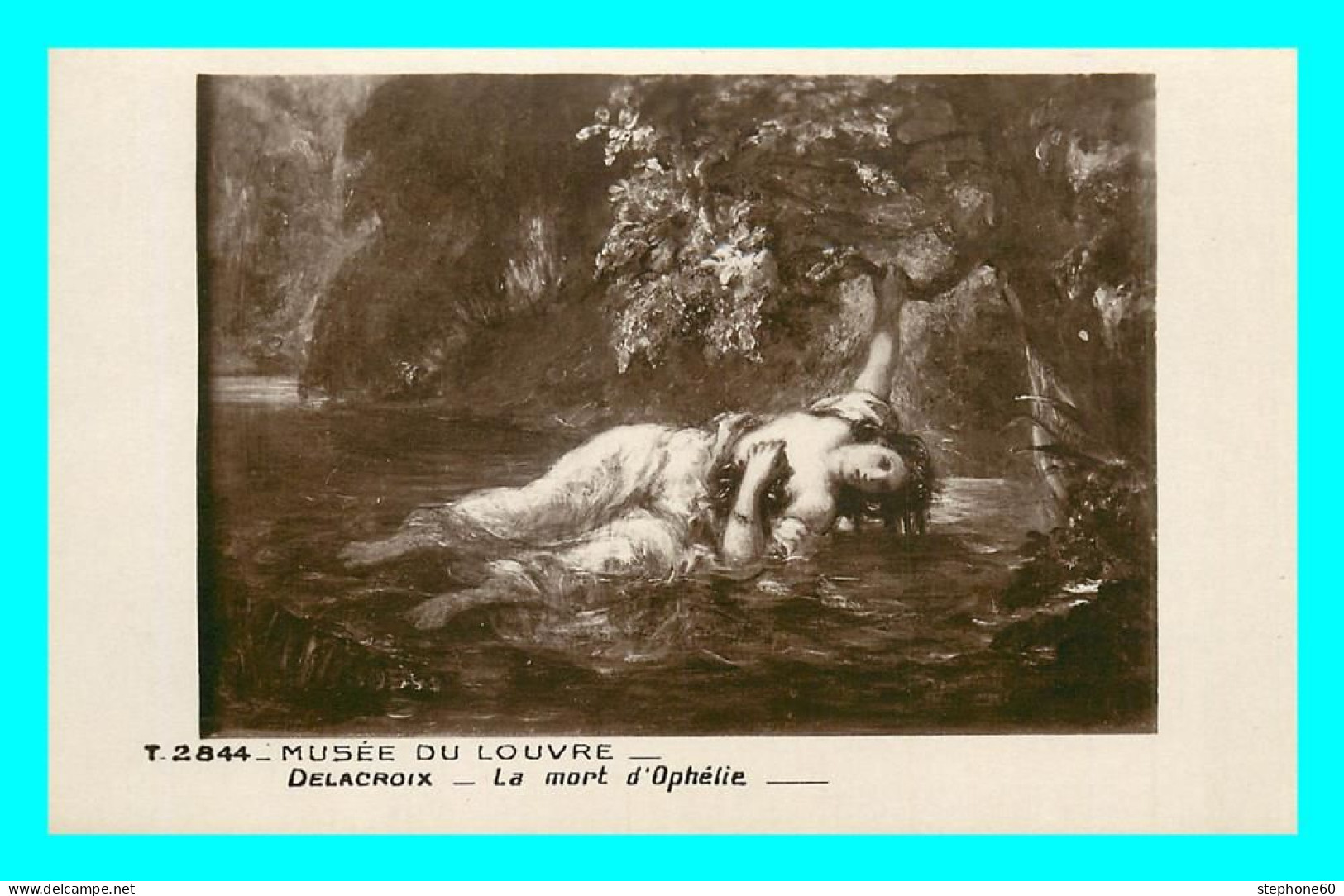 A839 / 339 Tableau Musée Du Louvre DELACROIX La Mort D'Ophélie - Pittura & Quadri