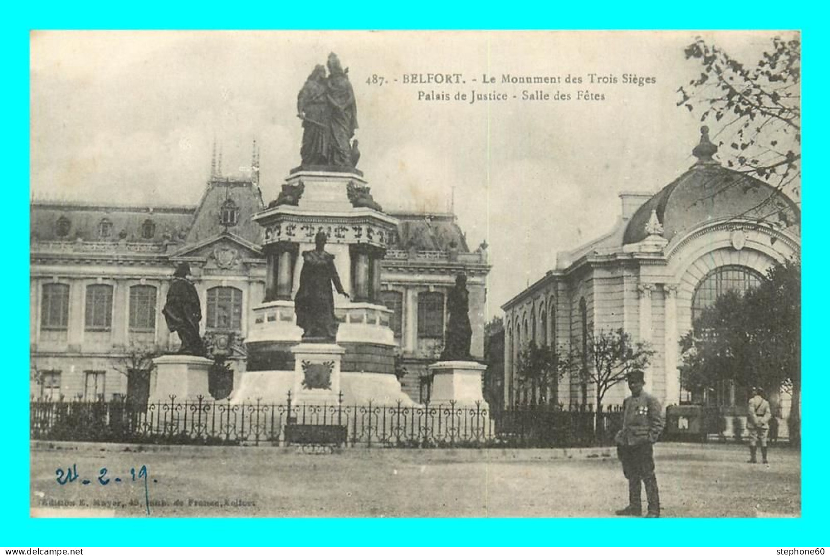 A839 / 523 90 - BELFORT Monument Des Trois Sieges Palais De Justice - Altri & Non Classificati