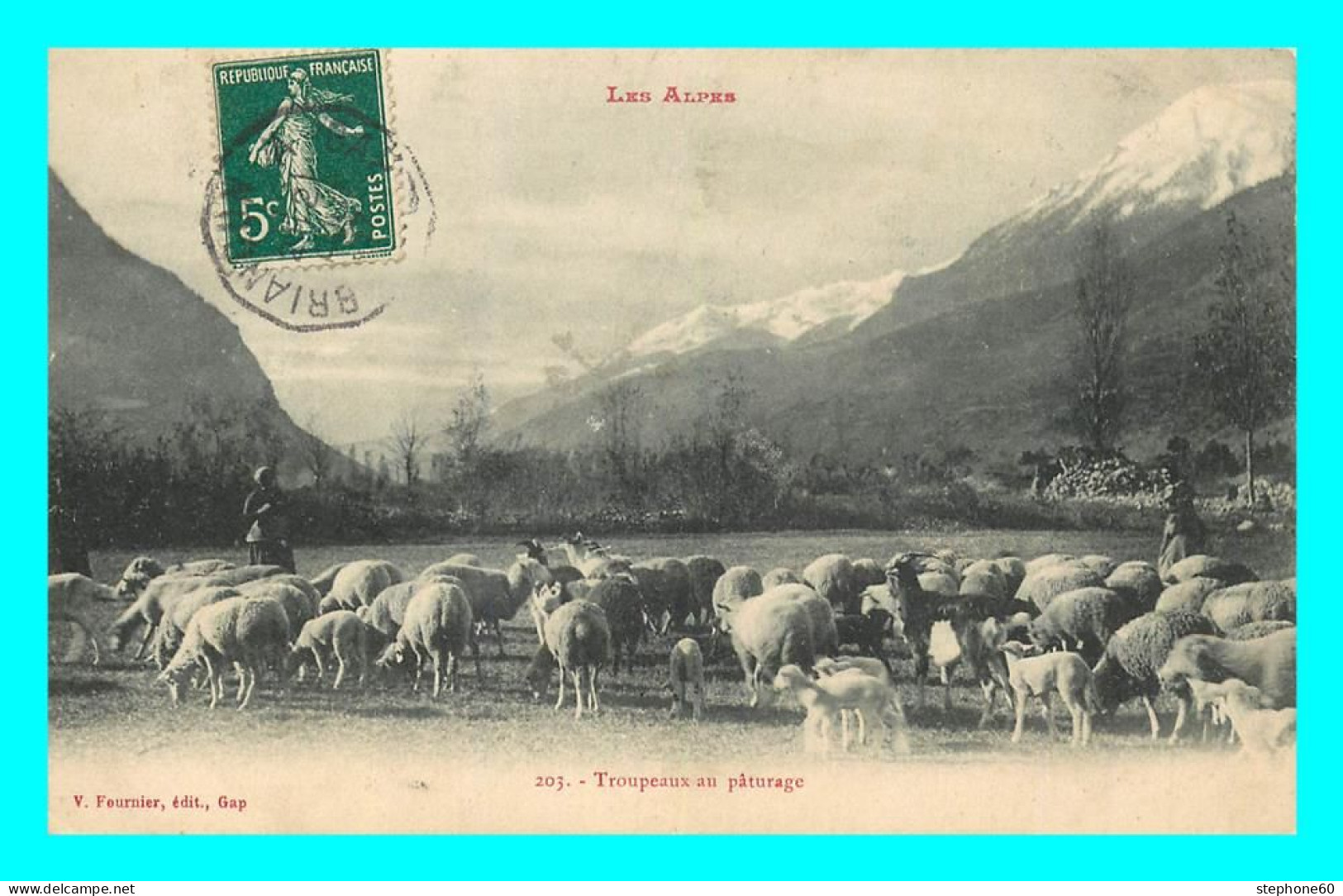 A843 / 279  Les Alpes Moutons Au Paturage - Andere & Zonder Classificatie