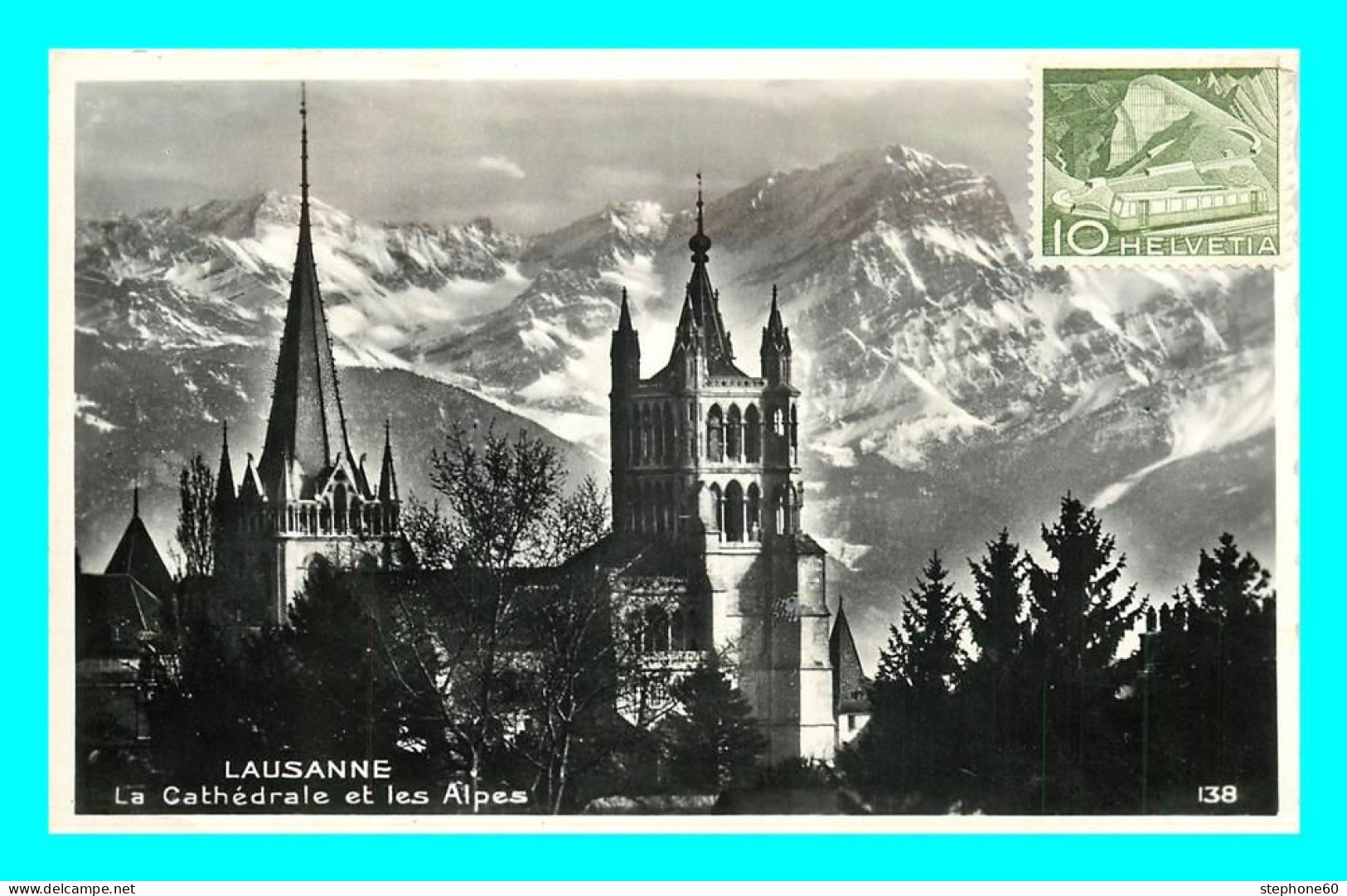 A843 / 229 Suisse LAUSANNE Cathédrale Et Les Alpes - Lausanne