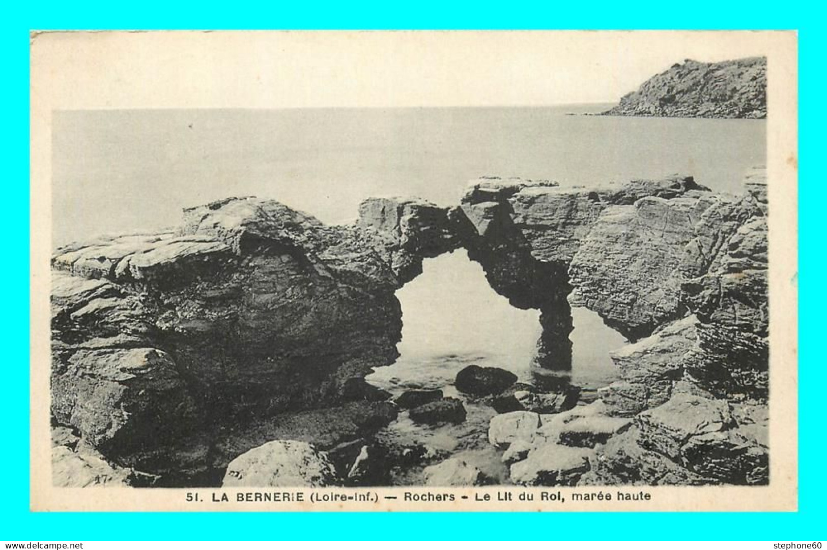 A843 / 383 44 - LA BERNERIE EN RETZ Rochers Le Lit Du Roi Marée Haute - La Bernerie-en-Retz