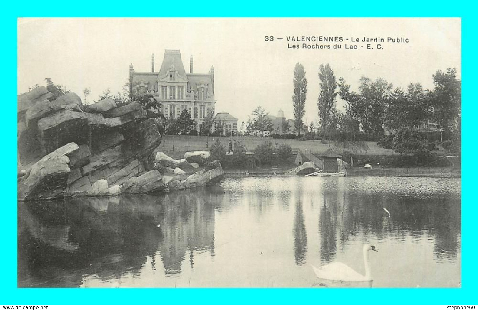 A843 / 435 59 - VALENCIENNES Jardin Public Rochers Du Lac - Valenciennes