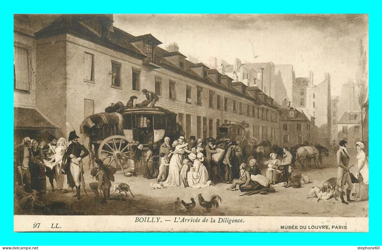 A843 / 517 Tableau BOILLY Arrivée De La Diligence - Pittura & Quadri