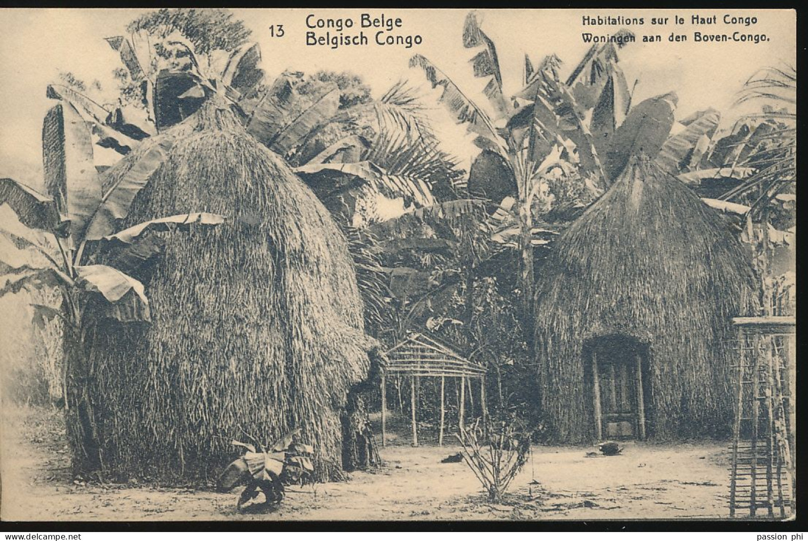 BELGIAN CONGO 1912 ISSUE PPS SBEP 43 VIEW 13 UNUSED - Enteros Postales