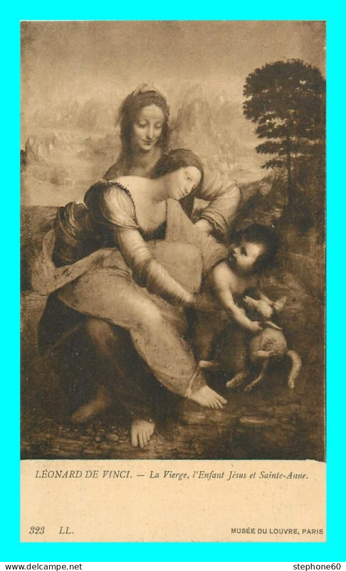 A844 / 675 Tableau LEONARD DE VINCI La Vierge L'Enfant Jesus - Pintura & Cuadros