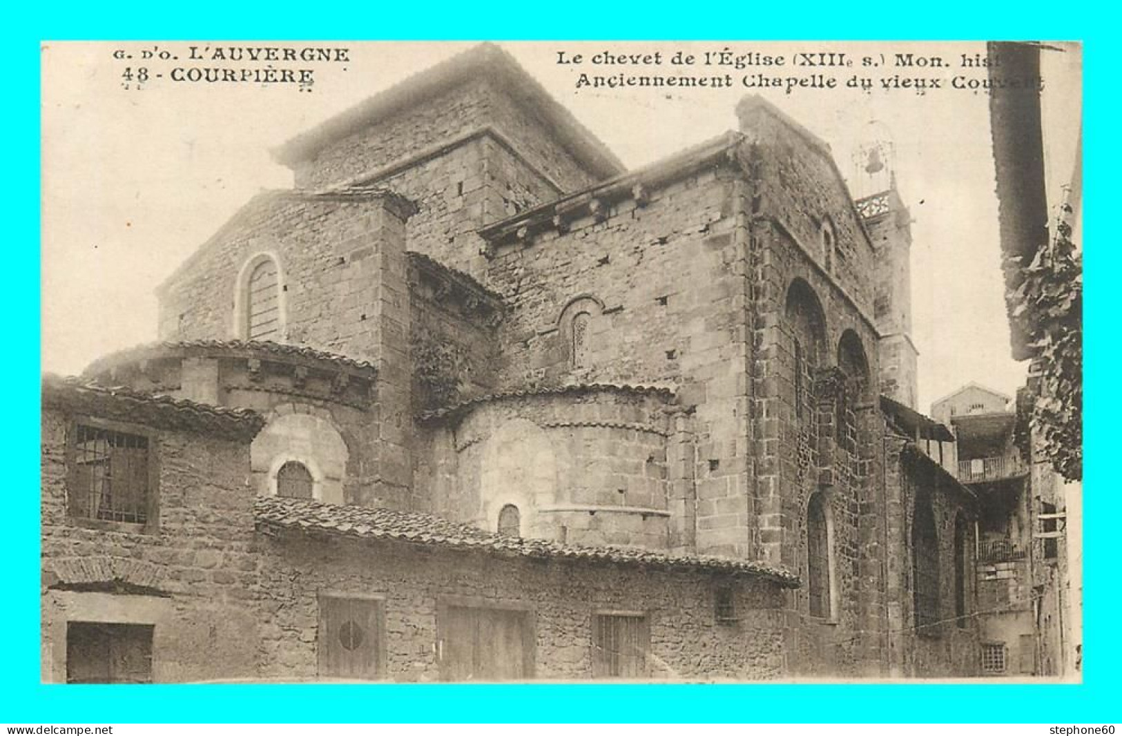 A840 / 143 63 - COURPIERE Chevet De L'Eglise - Courpiere