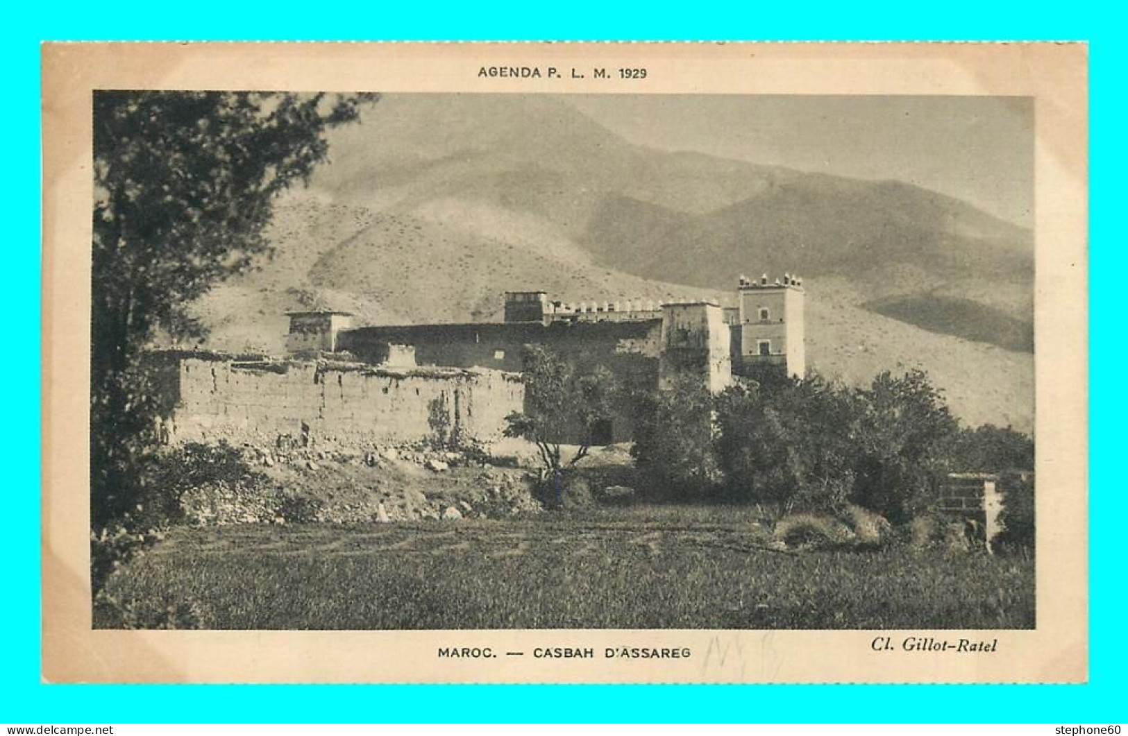 A840 / 397 Maroc Casbah D'Assarec Agenda P. L. M. 1929 - Other & Unclassified