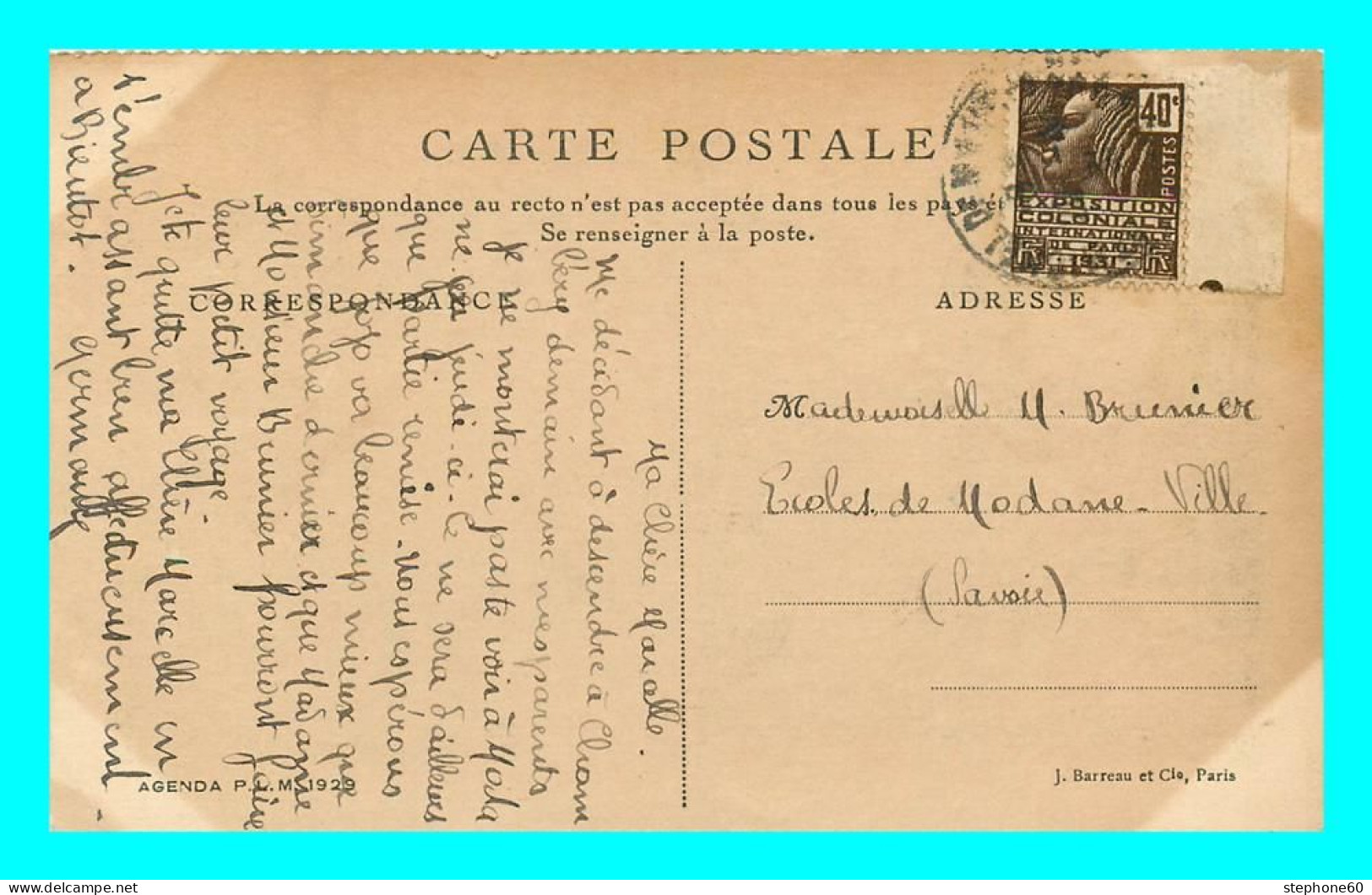 A840 / 397 Maroc Casbah D'Assarec Agenda P. L. M. 1929 - Autres & Non Classés