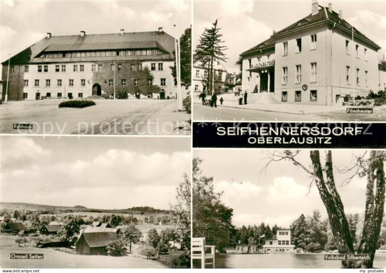 73669378 Seifhennersdorf Rathaus Filmtheater OT Seiffen Volksbad Silberteich Sei - Seifhennersdorf