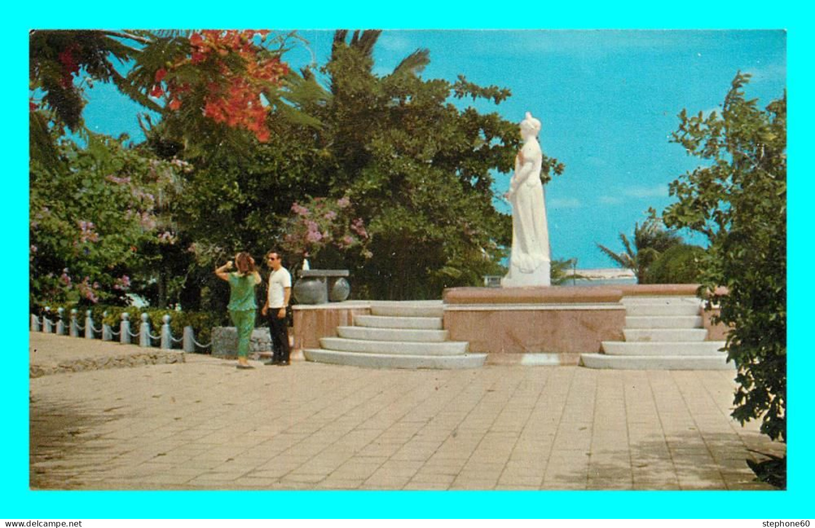 A841 / 323 ARUBA Netherlands Antilles Wilhelmina Park ( Timbre ) - Aruba