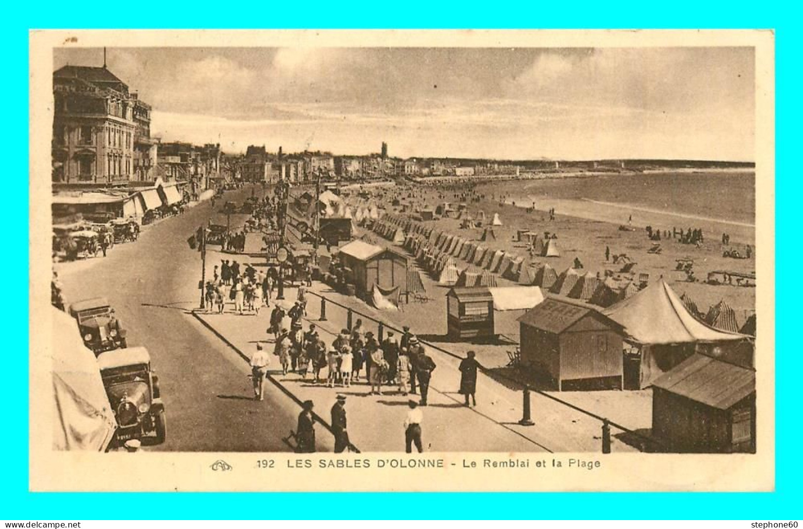 A841 / 185 85 - SABLES D'OLONNE Remblai Et Plage ( Lettre Taxée - T Imbre Taxe ) - Sables D'Olonne