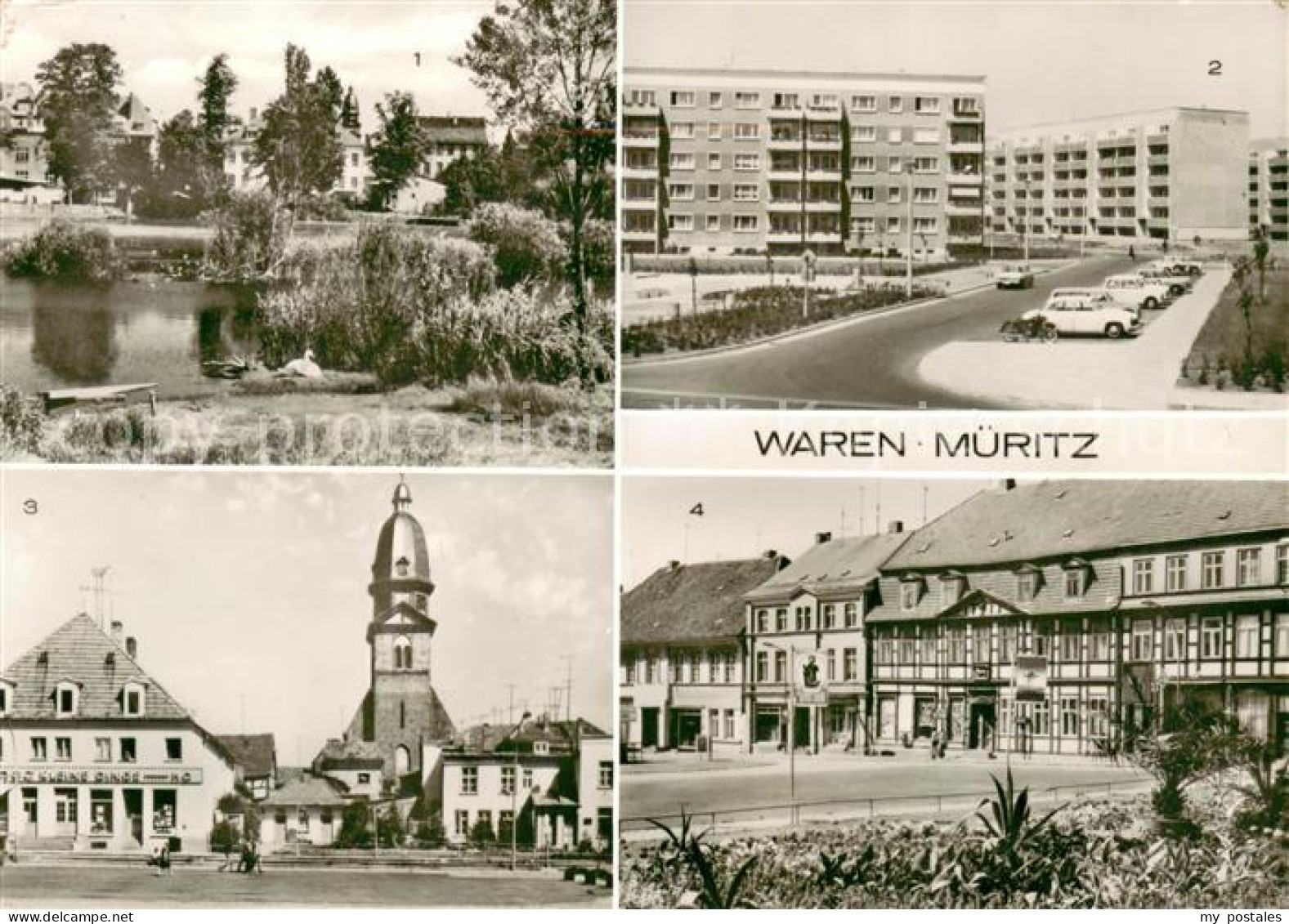 73669359 Waren Mueritz Altstadt Hans Beimler Strasse Marienkirche 14. Jhdt. Mark - Waren (Mueritz)