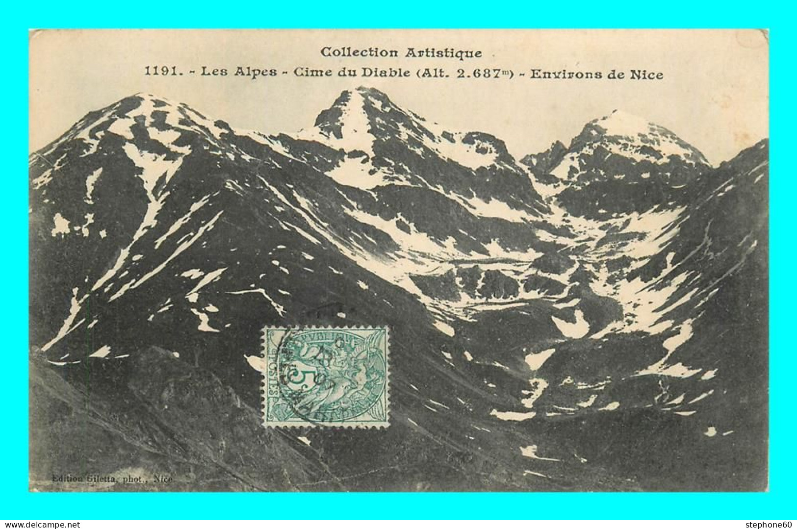 A872 / 303 06 - Les Alpes Cime Du Diable Environs Nice - Andere & Zonder Classificatie