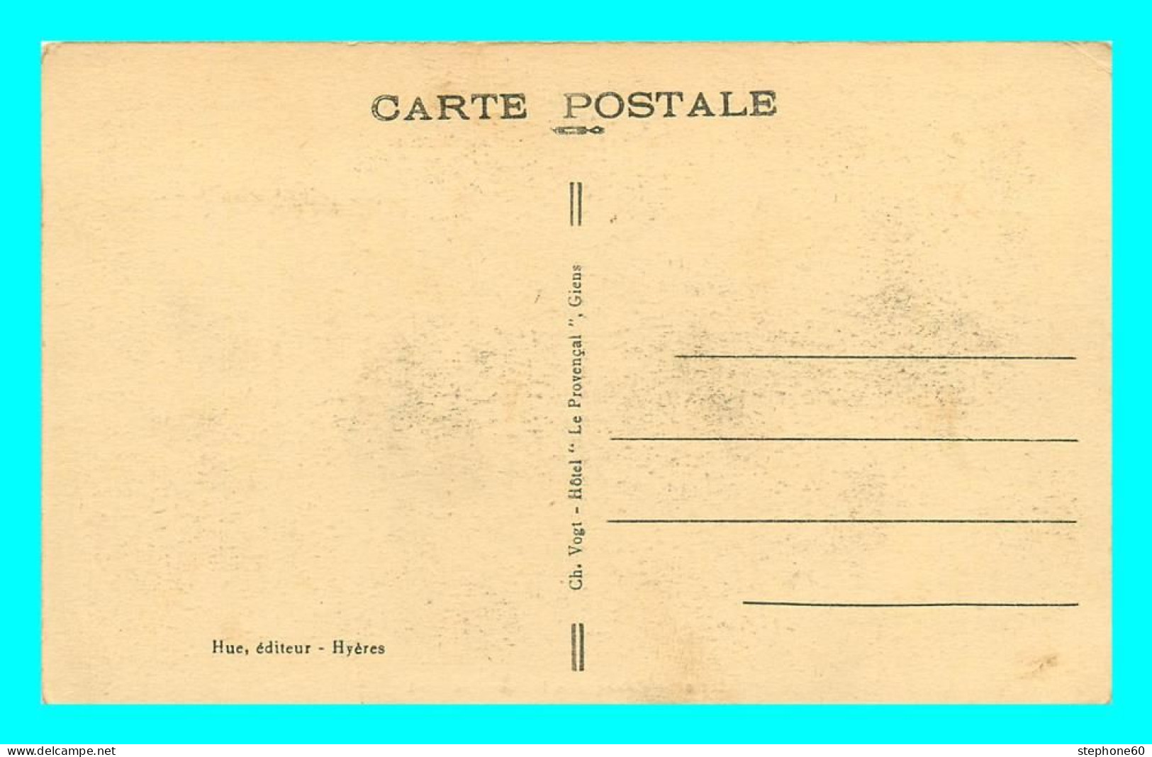 A872 / 475 83 - GIENS Calanque De La Pointe Du Mort - Sonstige & Ohne Zuordnung