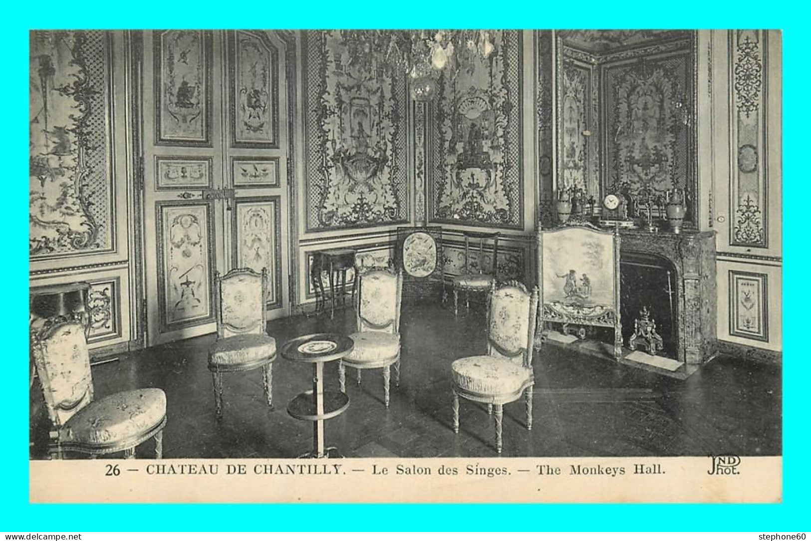 A873 / 363 60 - CHANTILLY Chateau Salon Des Singes - Chantilly