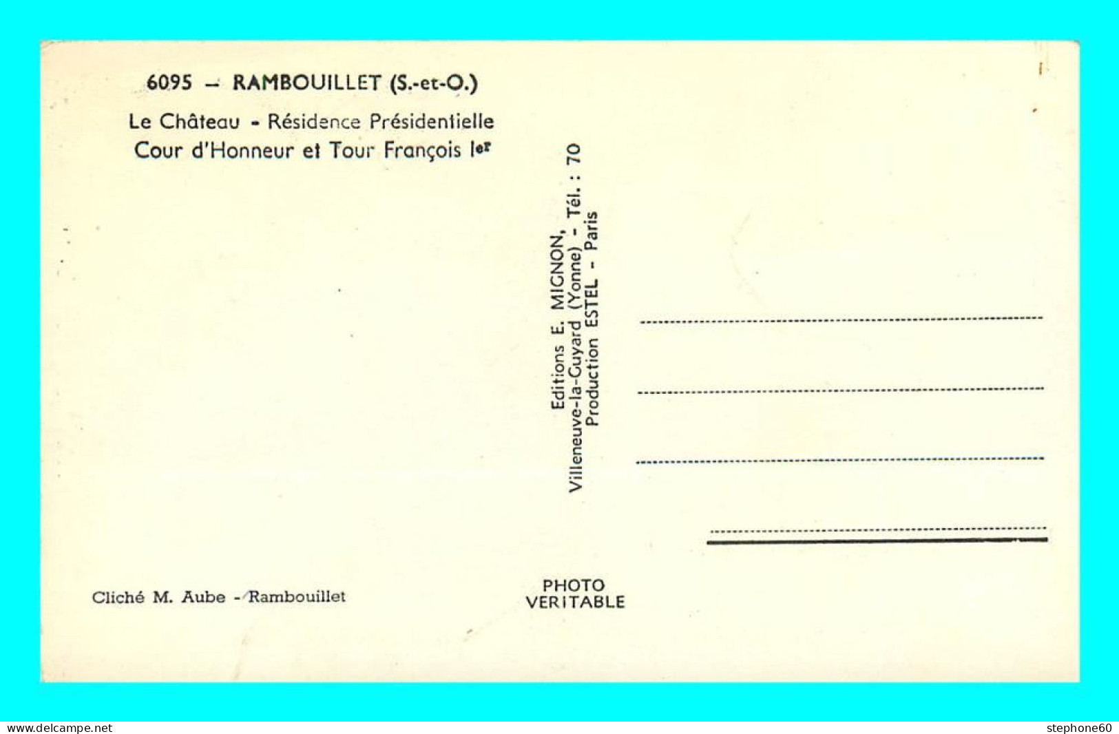 A871 / 585 78 - RAMBOUILLET Chateau Cour D 'Honneur - Rambouillet (Schloß)