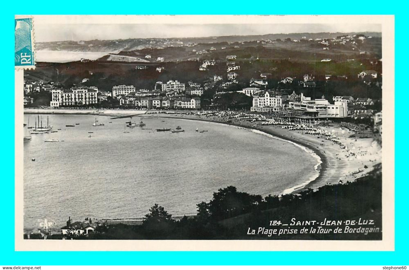 A872 / 055 64 - SAINT JEAN DE LUZ Plage Prise De La Tour De Bordagain - Saint Jean De Luz