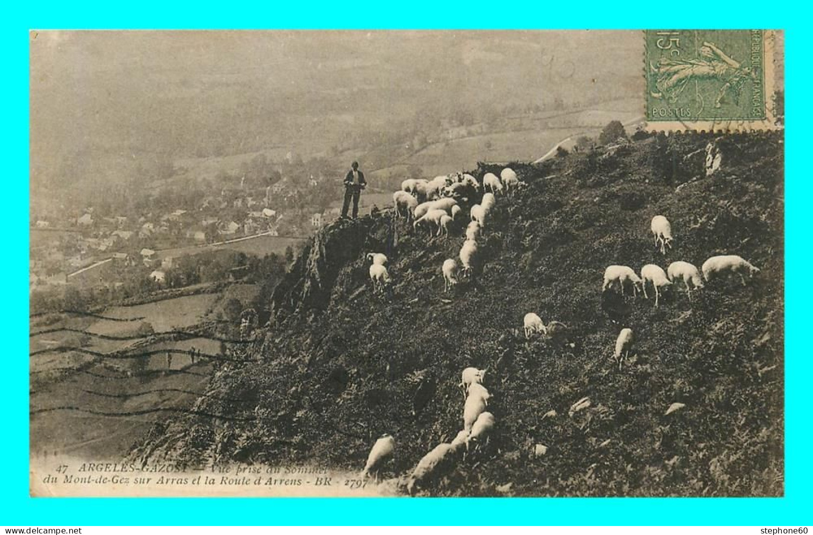 A839 / 289 65 - ARGELES GAZOST Vue Du Sommet Du Mont De Gez Sur Arras - Argeles Gazost