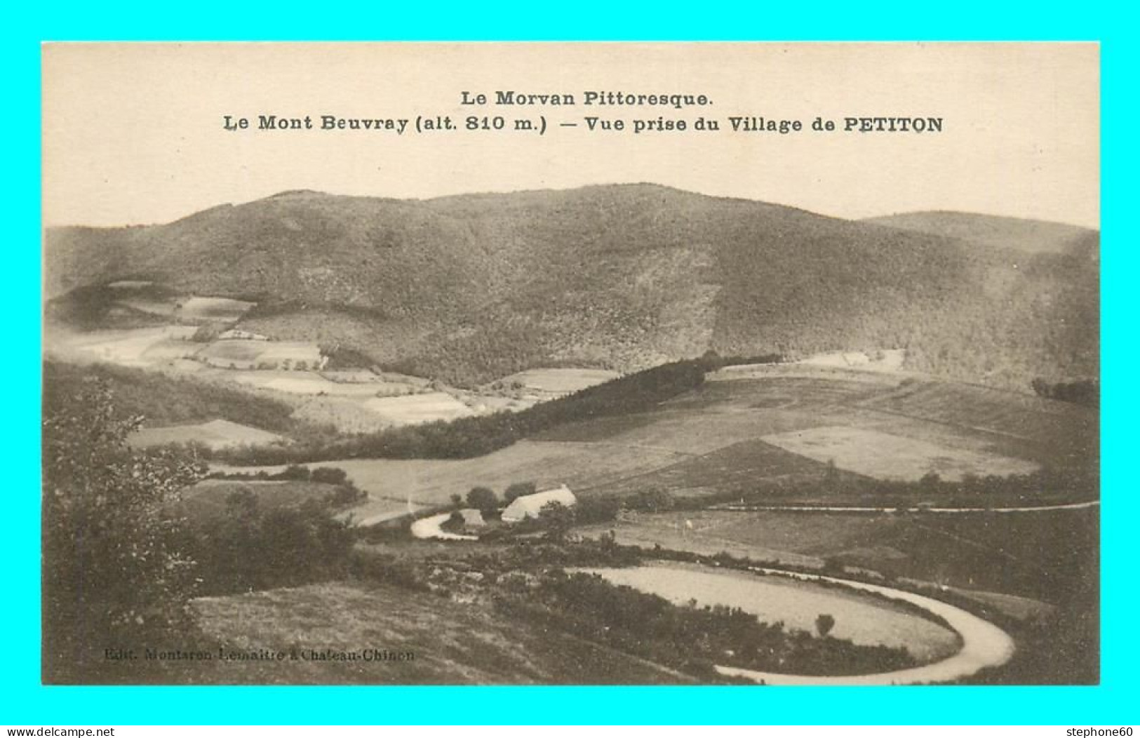 A872 / 221 58 - Le Mont Beuvray Vue Prise Du Village De PETITON - Otros & Sin Clasificación