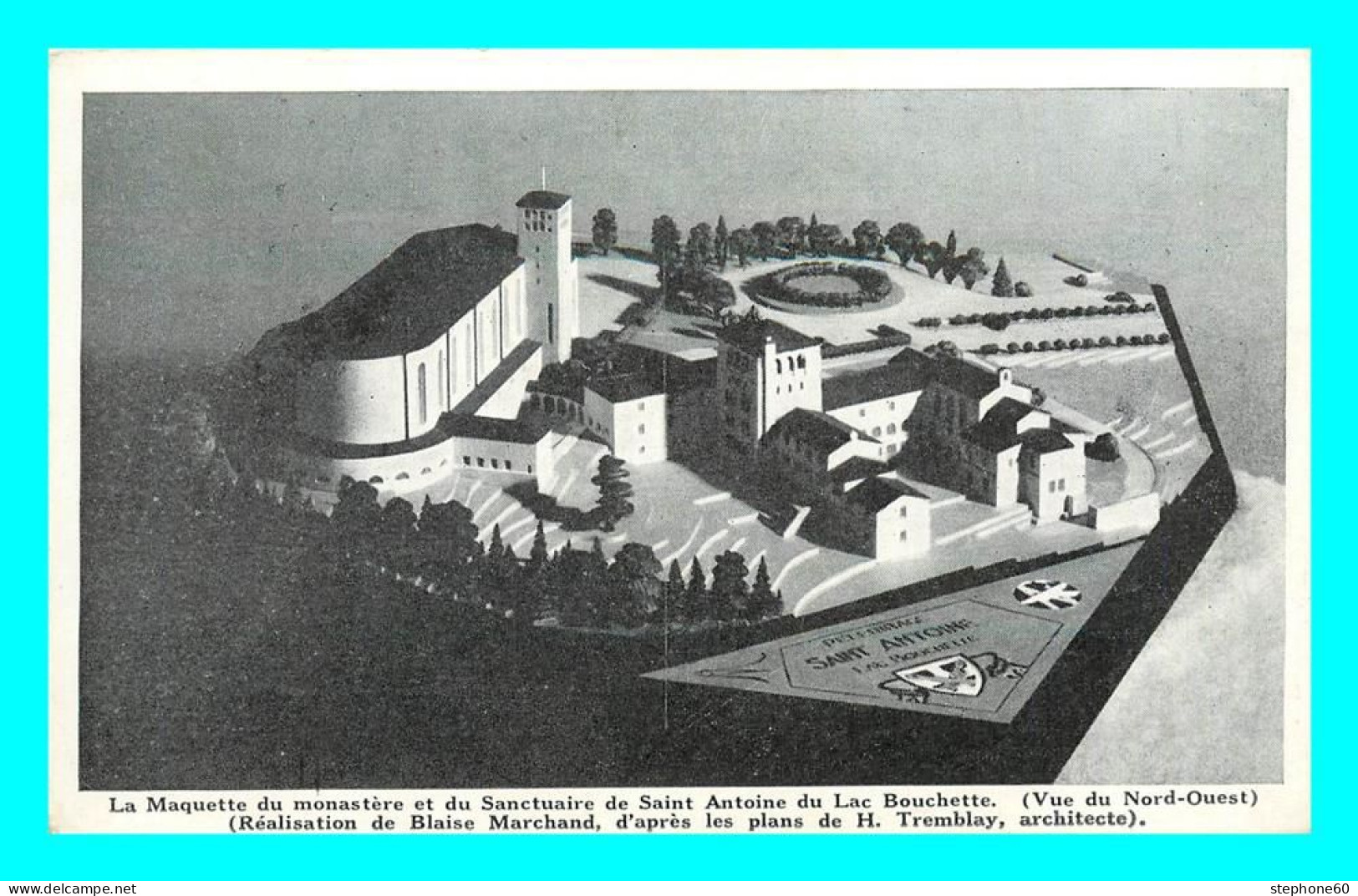 A872 / 281 Quebec Maquette Du Monastere De Saint Antoine Du Lac Bouchette - Autres & Non Classés