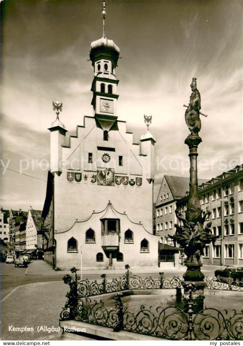 73669316 Kempten Allgaeu Rathaus Bronceguss Saeule Kempten Allgaeu - Kempten