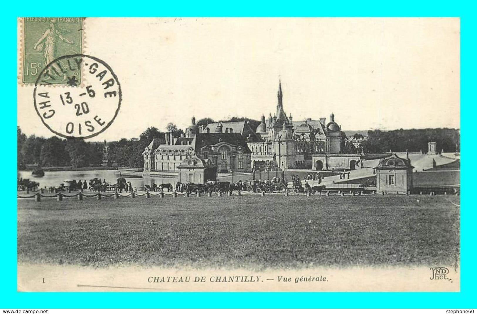 A869 / 025 60 - CHANTILLY Chateau Vue Générale - Chantilly