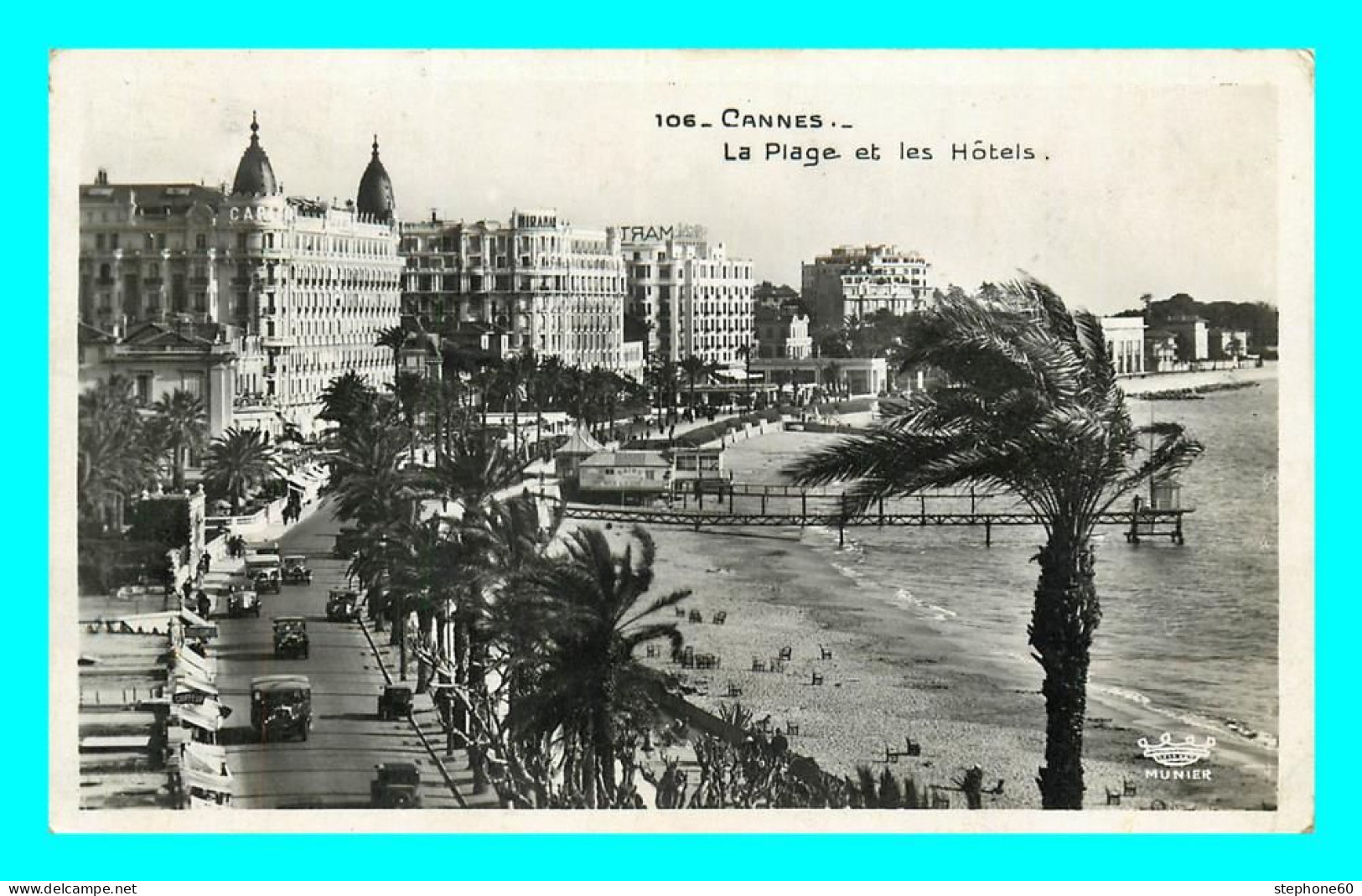 A870 / 505 06 - CANNES La Plage Et Les Hotels - Cannes