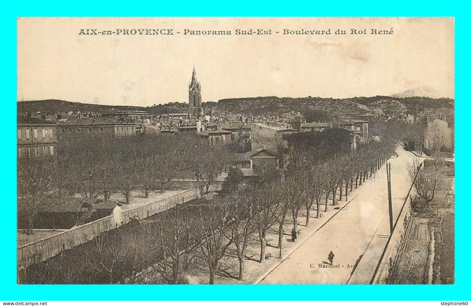 A867 / 037 13 - AIX EN PROVENCE Panorama Sud Est Boulevard Du Roi René - Aix En Provence