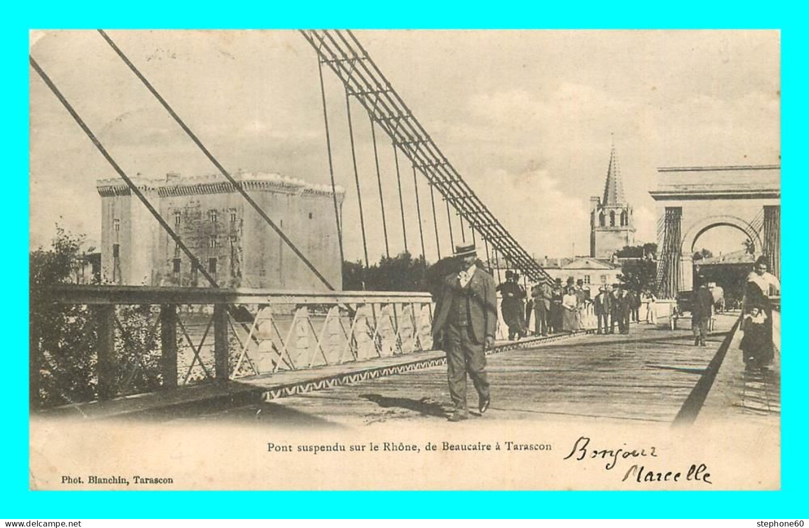 A867 / 057 13 - TARASCON Pont Suspendu Sur Le Rhone - Tarascon