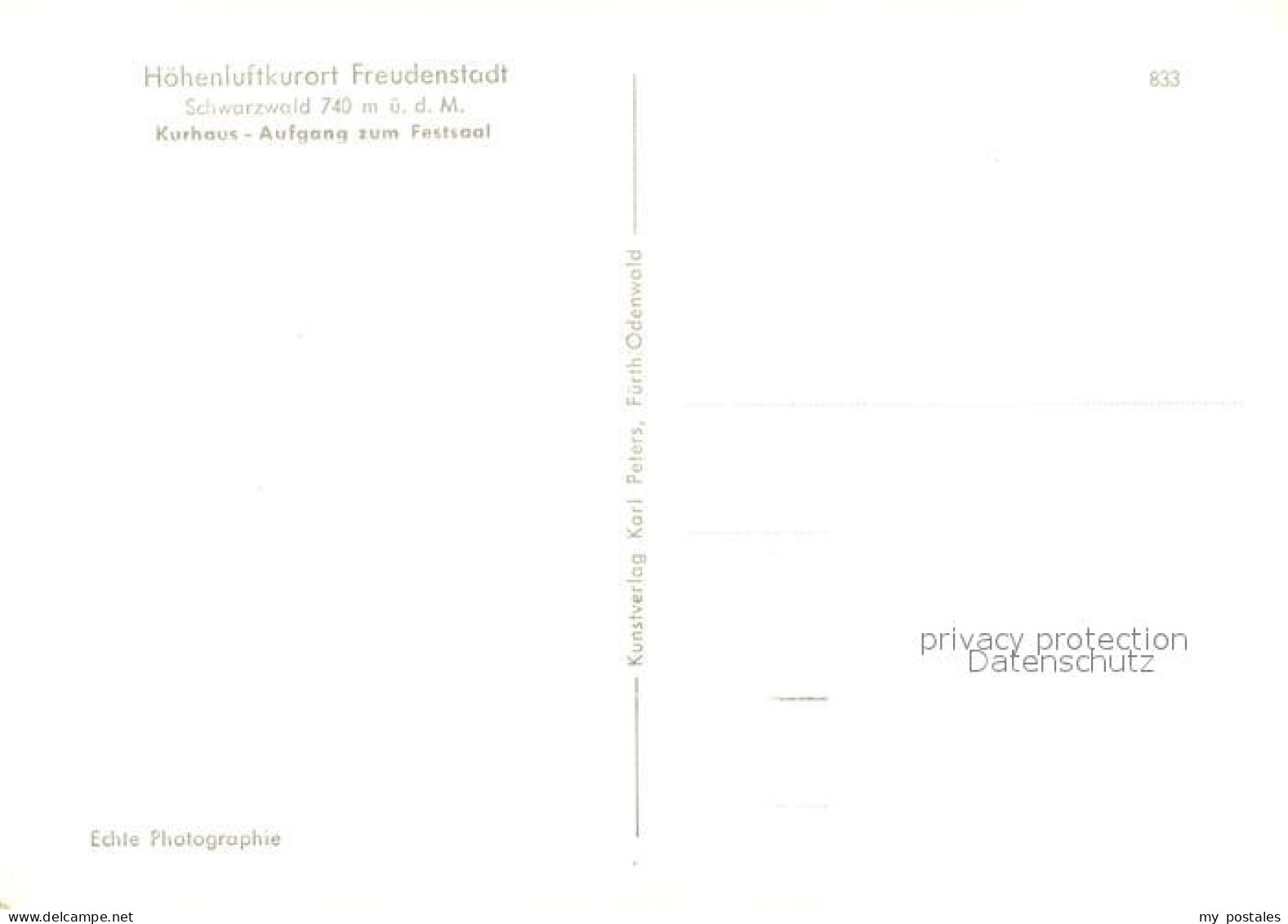 73669290 Freudenstadt Kurhaus Aufgang Zum Festsaal Freudenstadt - Freudenstadt