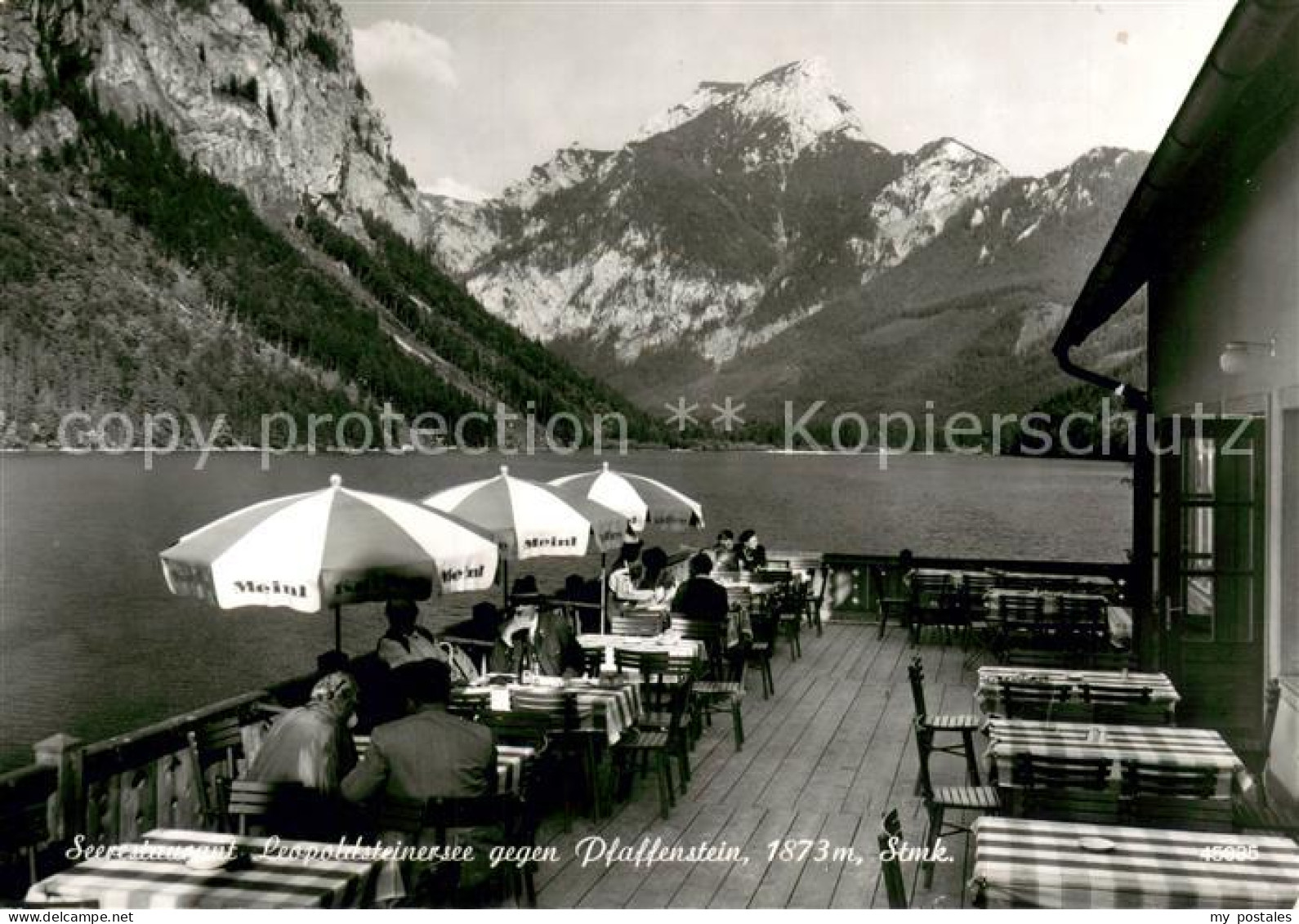 73669281 Eisenerz Steiermark Seerestaurant Leopoldsteinersee Mit Pfaffenstein Ei - Sonstige & Ohne Zuordnung