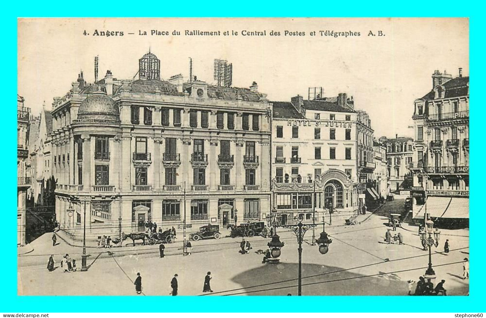A868 / 335 49 - ANGERS Place Du Ralliement Et Central Des Postes Et Télégraphes - Angers
