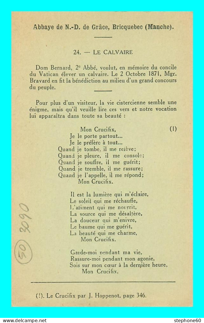 A869 / 527 50 - BRICQUEBEC Abbaye De N. D. De Grace Calvaire ( Voir Le Dos ) - Bricquebec