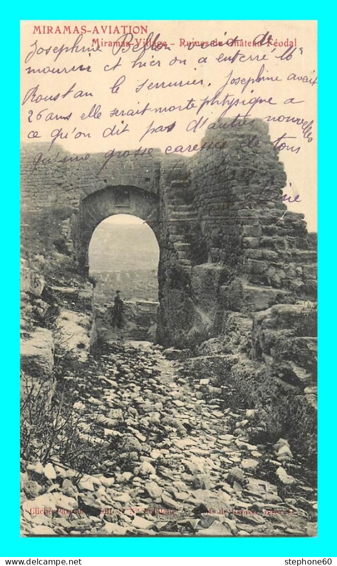 A869 / 523 13 - MIRAMAS AVIATION Ruines Du Chateau Féodal - Sonstige & Ohne Zuordnung