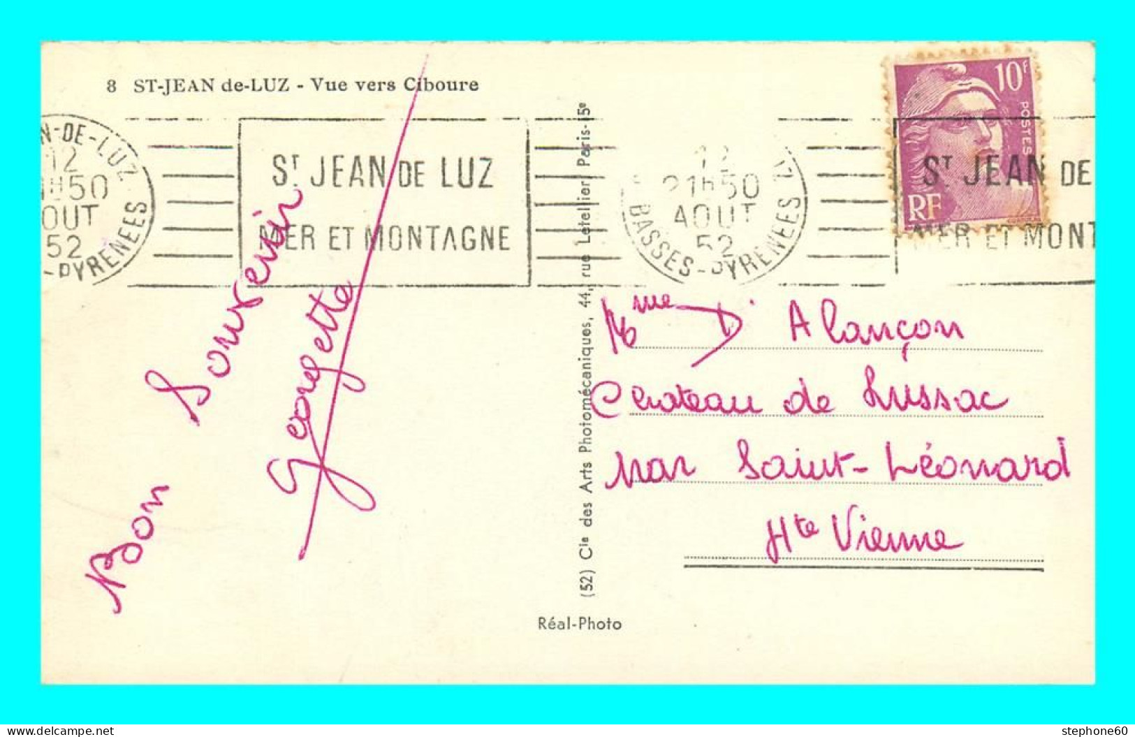 A866 / 053 64 - SAINT JEAN DE LUZ Vue Vers Ciboure - Saint Jean De Luz