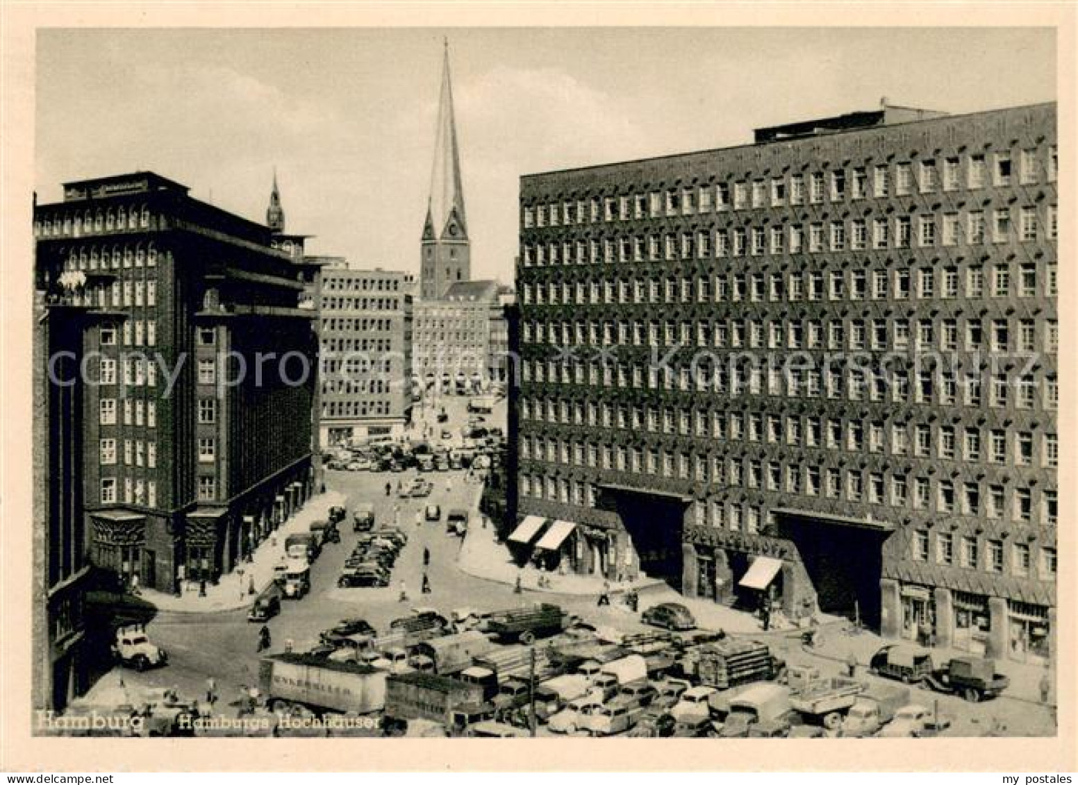 73669266 Hamburg Hochhaeuser Mit Kirche Hamburg - Autres & Non Classés