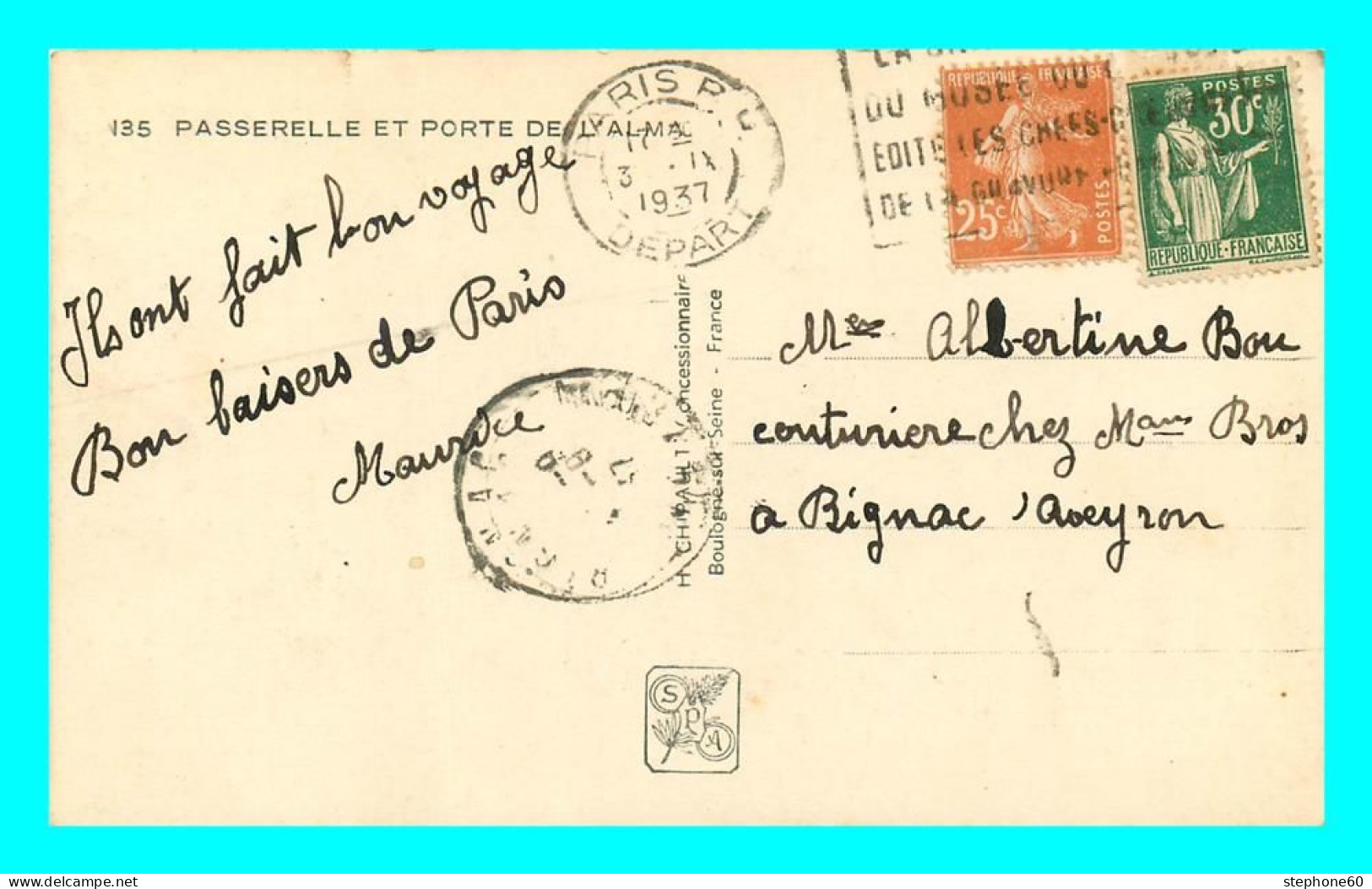 A866 / 471 75 - PARIS Exposition Internationale 1937 Passerelle - Ausstellungen