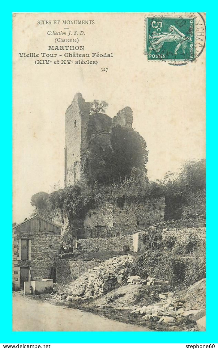 A867 / 651 16 - MARTHON Vieille Tour Chateau Féodal - Autres & Non Classés