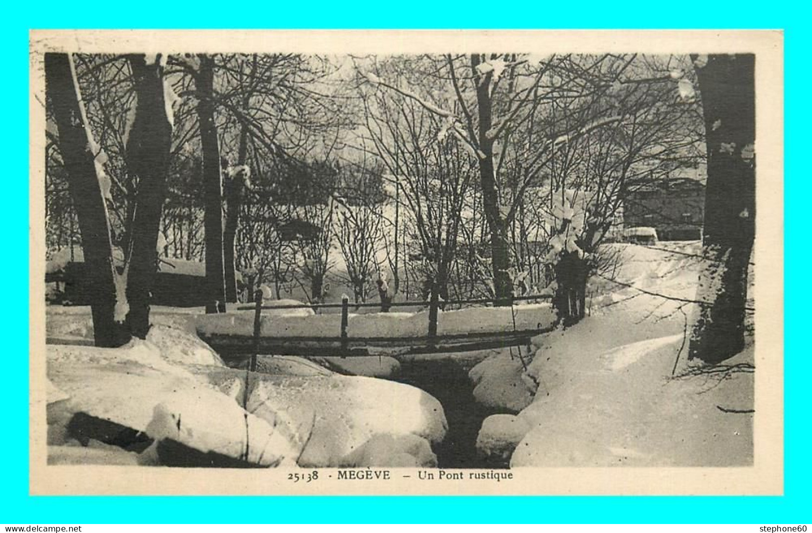 A867 / 275 74 - MEGEVE Un Pont Rustique - Megève