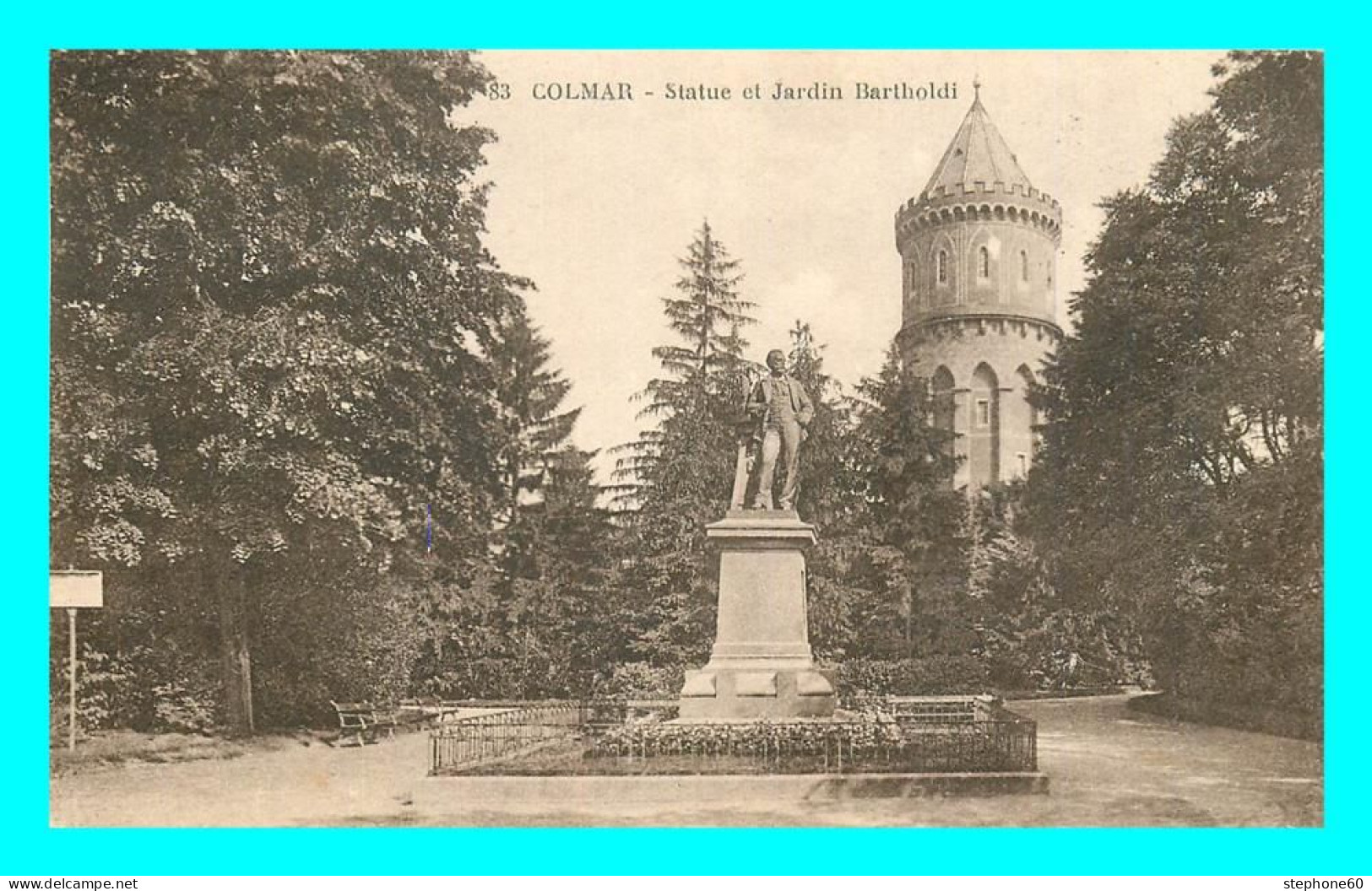 A865 / 137 68 - COLMAR Statue Et Jardin Bartholdi - Colmar